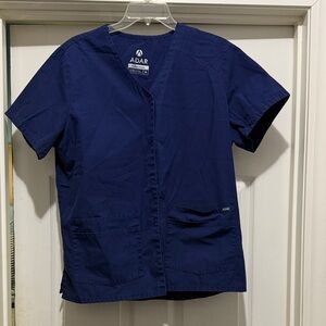 Ada Deep Blue V-Neck Top